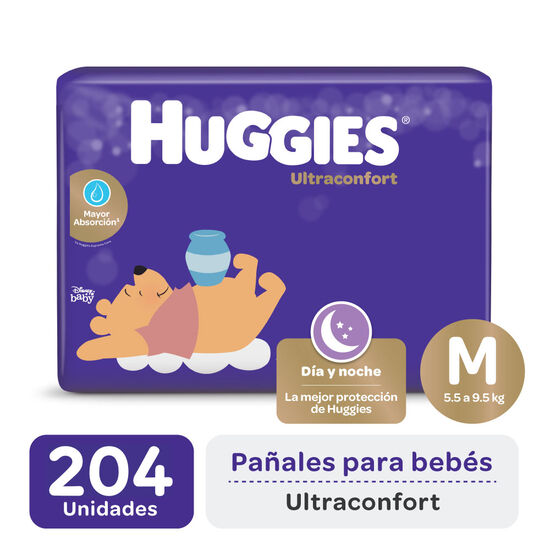 Pañales Huggies Ultraconfort M Pack X 3 Unidades
